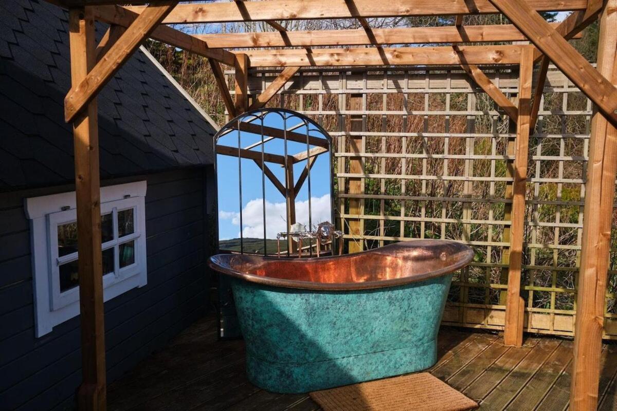 Ein Trysor Cudd Cabin Pont Sticill Exterior foto