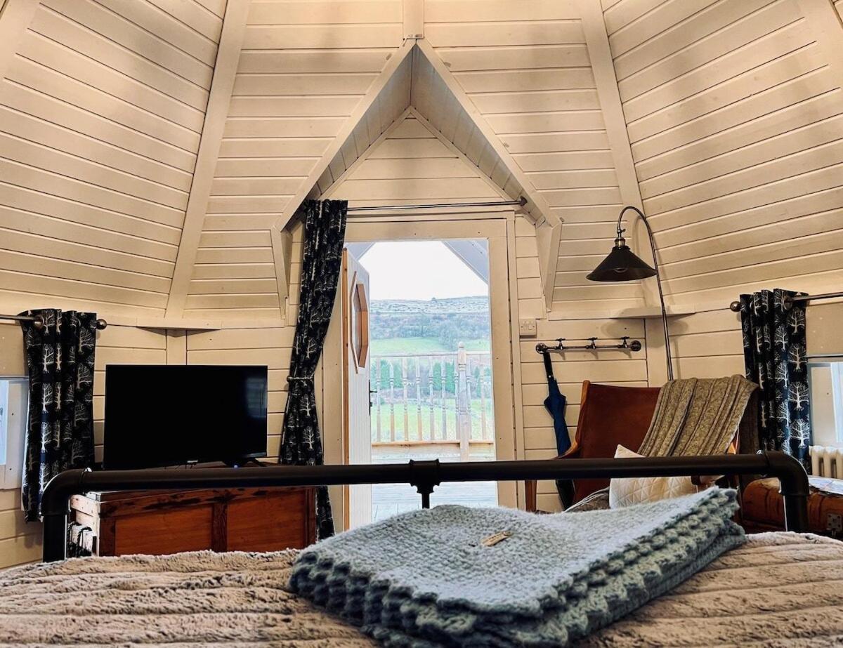 Ein Trysor Cudd Cabin Pont Sticill Exterior foto
