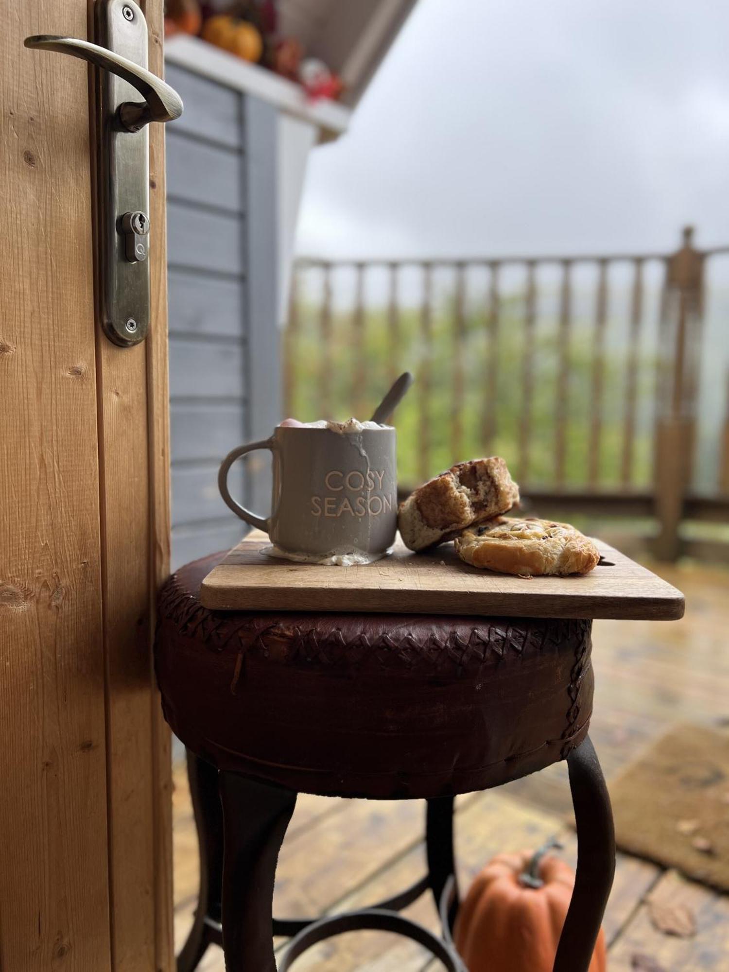 Ein Trysor Cudd Cabin Pont Sticill Exterior foto